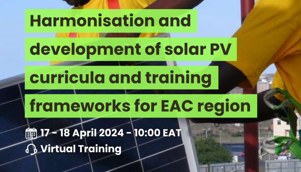 Image of  Workshop On Harmonisation of Curricula And Training For Solar PV For EAC REGION