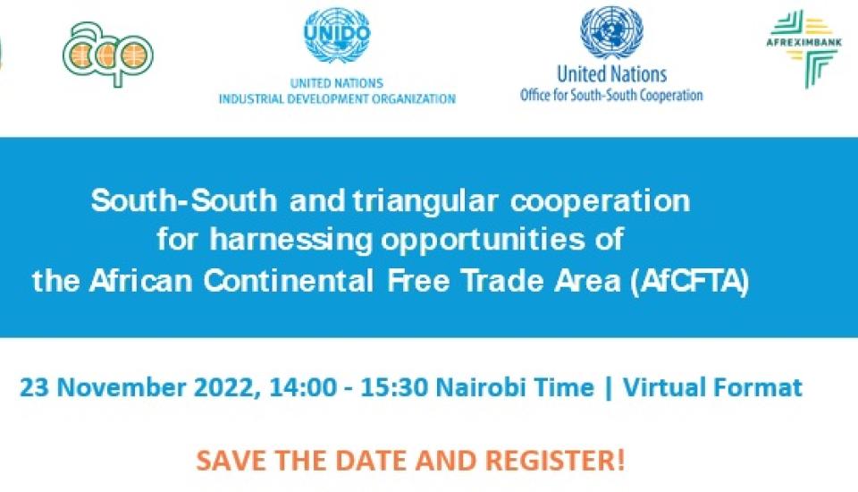 Image of GN-SEC presented as case study in the side event: “South-South and triangular cooperation for harnessing opportunities of the African Continental Free Trade Area (AfCFTA)”, 23 November 2022