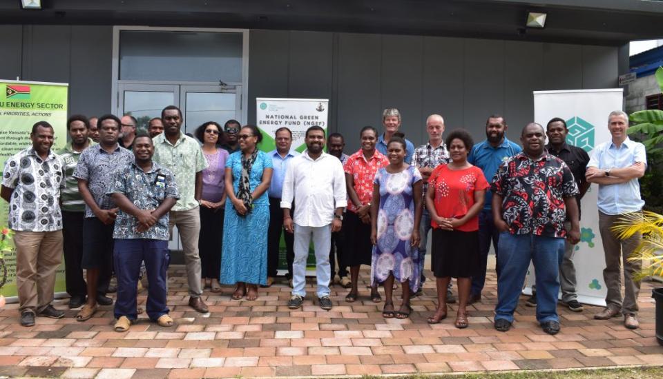 Image of Stakeholders consulted for the review of the Vanuatu National Energy Road Map 2016-2030 Implementation Plan