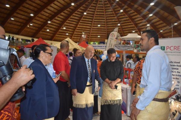 Image of PCREEE roles and activities showcased at the Tonga Finance Week