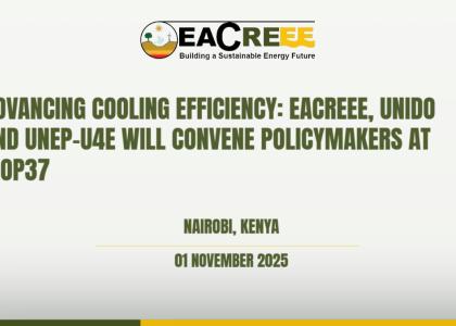 Image of ADVANCING COOLING EFFICIENCY: EACREEE, UNIDO AND UNEP-U4E WILL CONVENE POLICYMAKERS AT MOP37