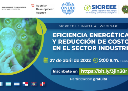 Image of SICREEE invita a participar en el webinario: “Eficiencia Energética y Reducción de Costos en el Sector Industrial”