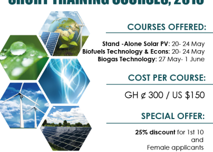 Image of TEC KNUST short courses in Renewable Energy
