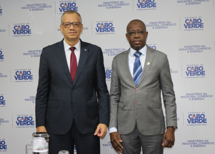 Image of Executive Director of ECREEE meets the Minister for Trade Industry and Energy of Cabo Verde